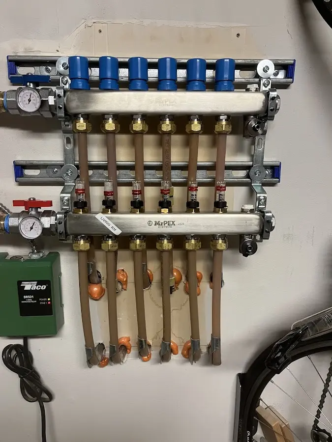 Plumber performing Leak Detection at a residential property in South Huntingdon